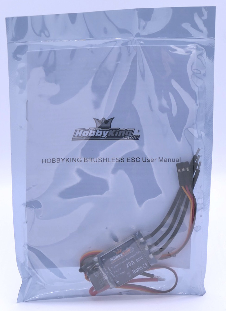 NEW HobbyKing 20AMP 20A Programmable Brushless ESC with Manual