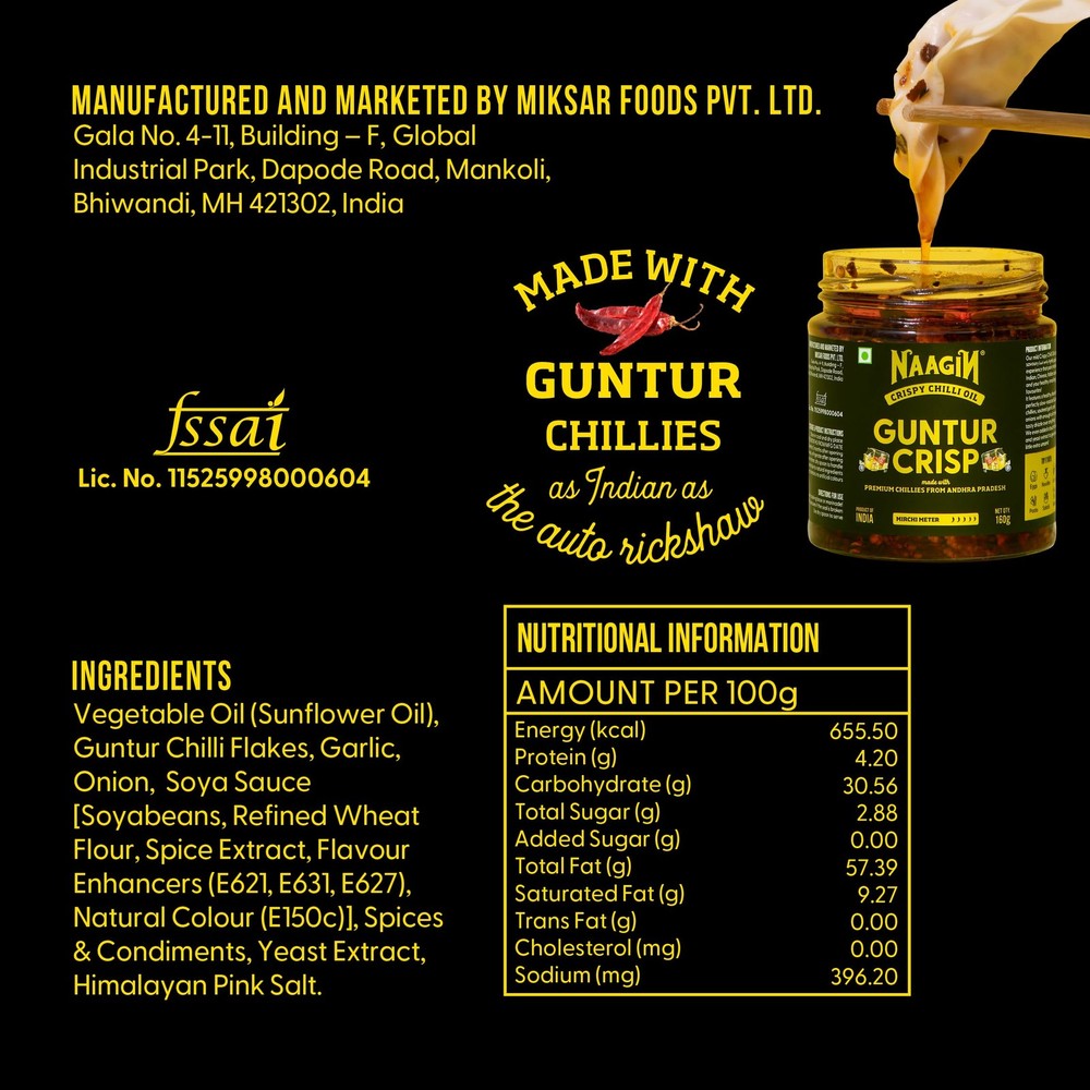 NAAGIN - Crispy Chilli Oil (140g)