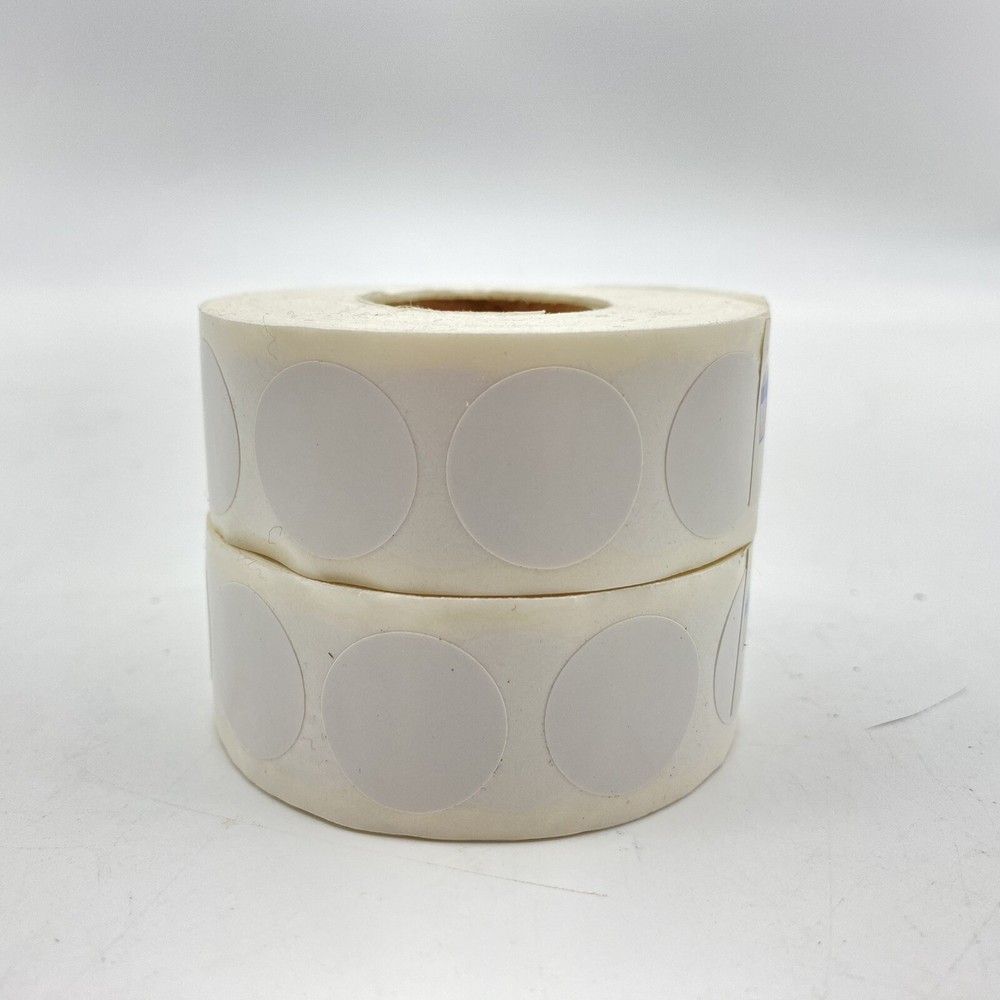 2000 White Color Coding Dot Stickers 3/4" Round Labels Self Adhesive 2 Rolls