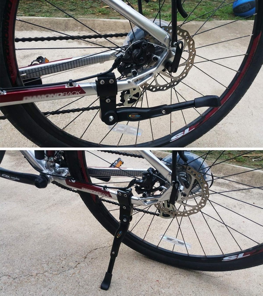 Universal Kickstand for 22-28 Inch Bikes - Adjustable Length & Rust-Resistant
