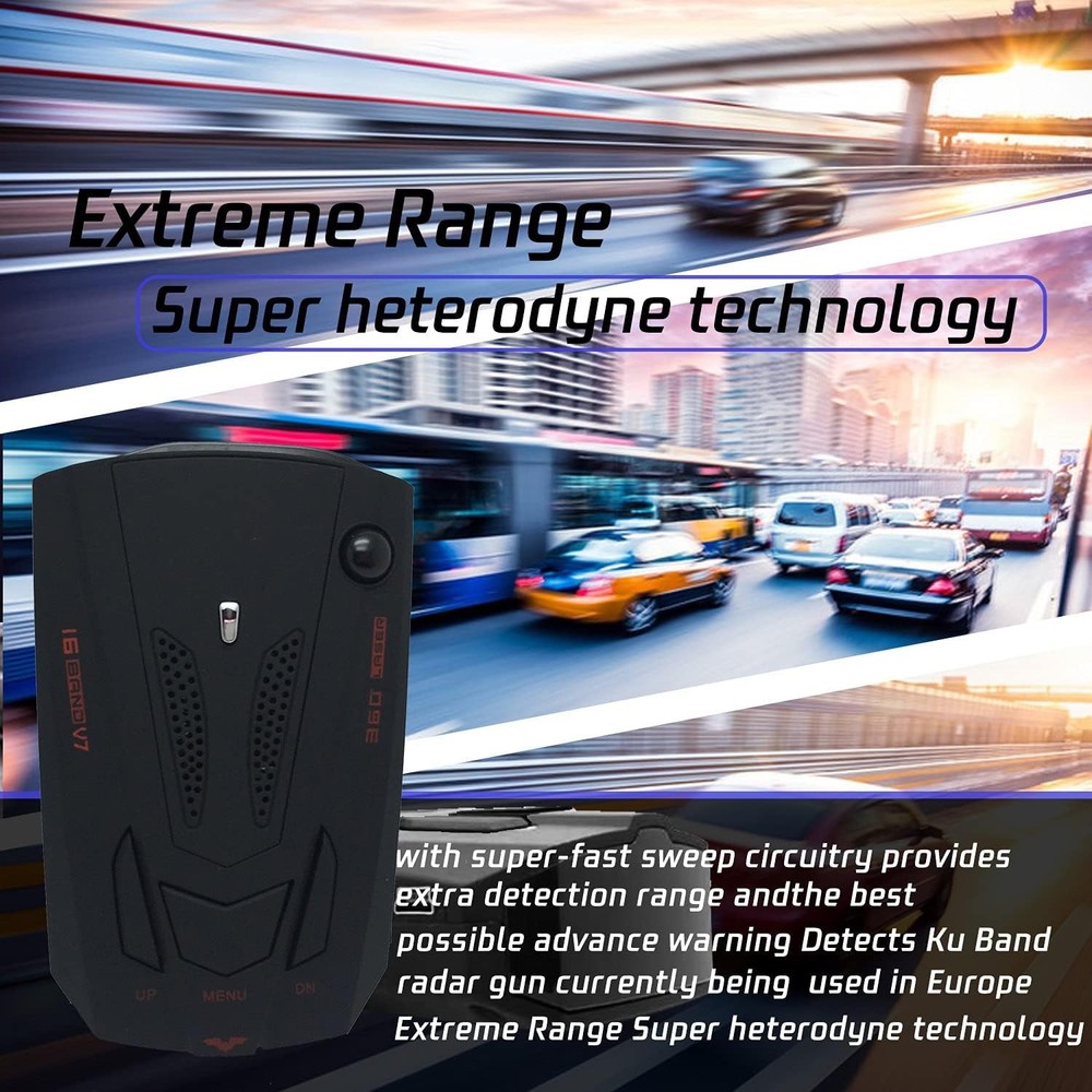 Radar Detector City Highway Mode LED Display