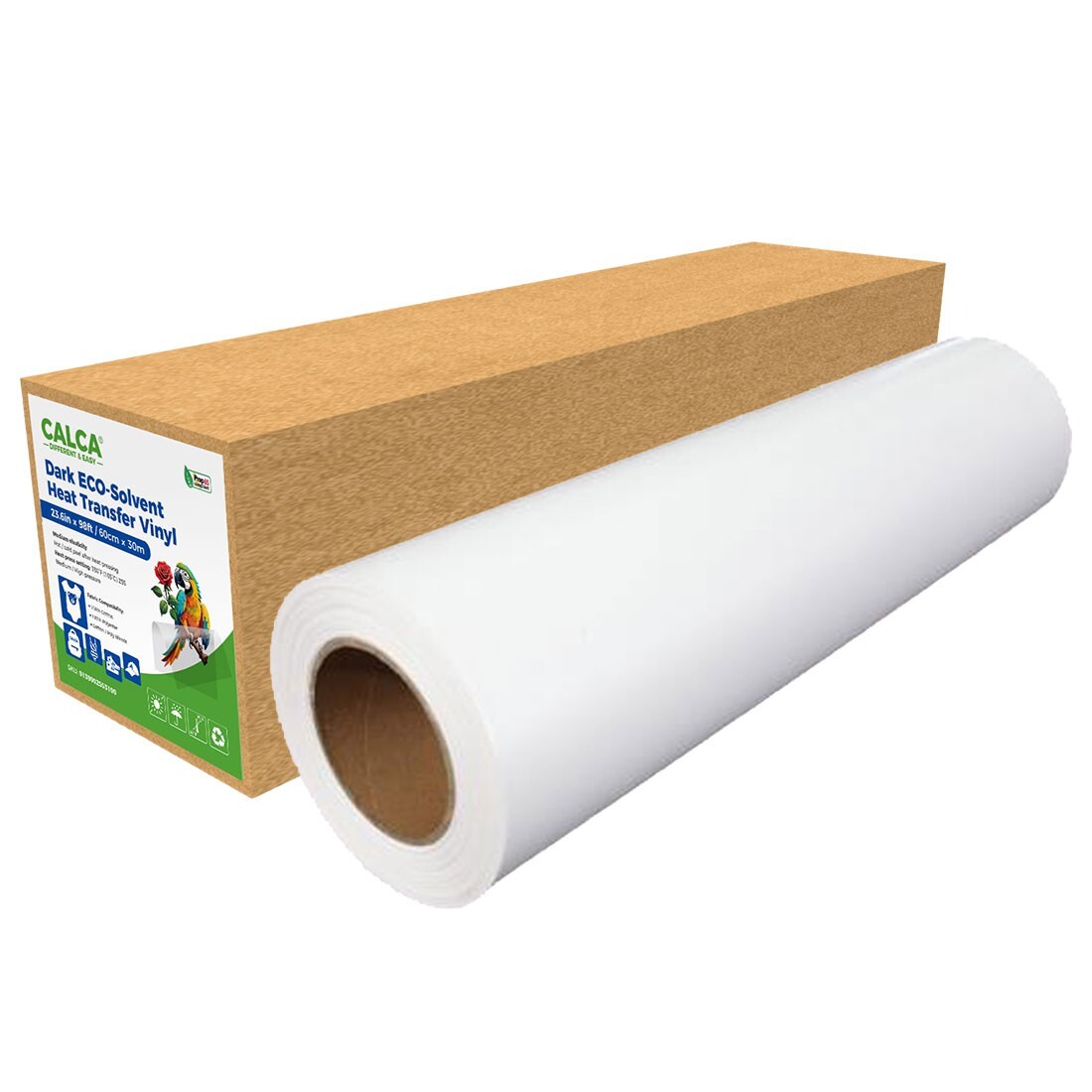 USA 23.6" x 98' Roll Eco-Solvent Printable Heat Transfer Vinyl For Dark T-shirts