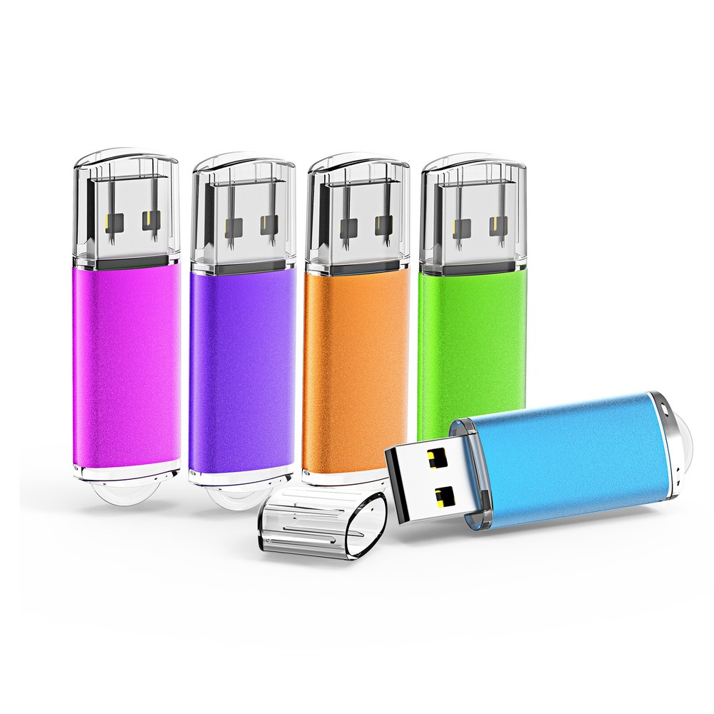 Kootion USB2.0 16GB 30PCS Metal Rectangle Flash Drive Memory PenDrive Multicolor