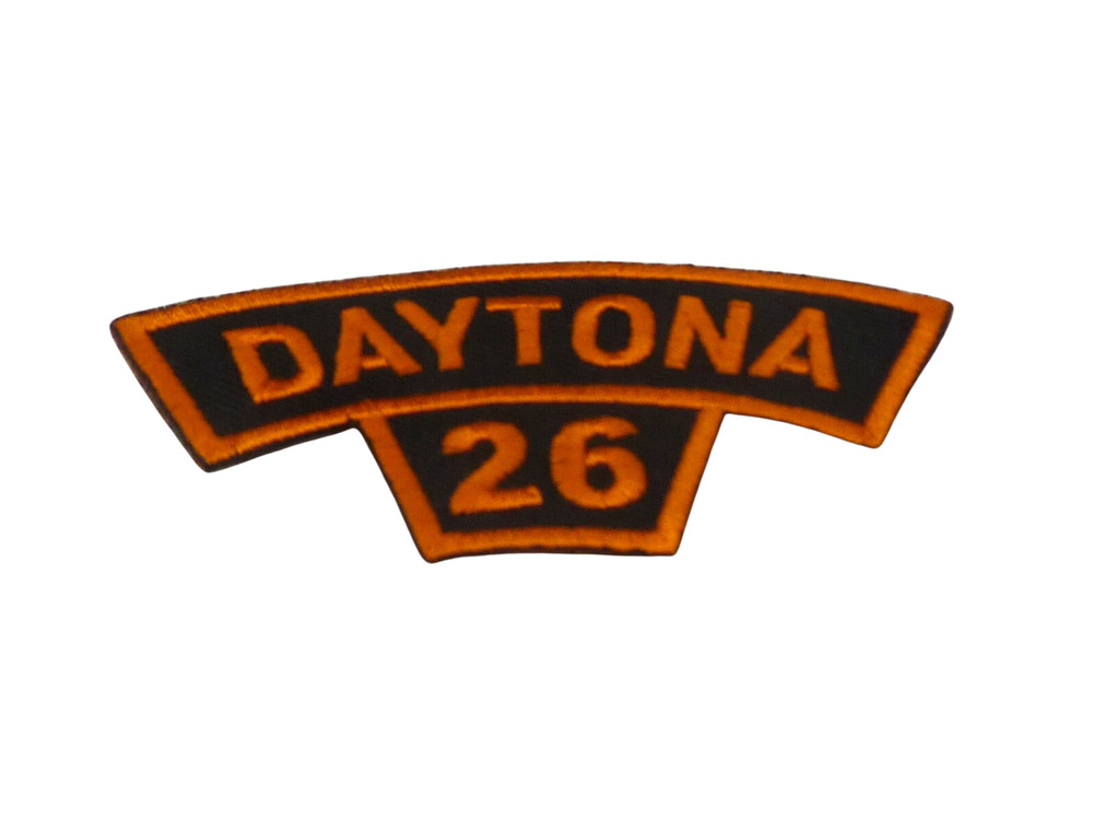 Daytona 26 Bike Week Orange Tab Event Patch.