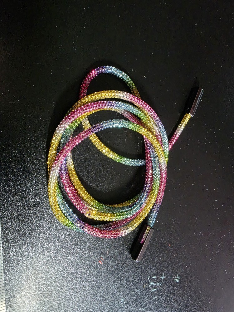 Rainbow Glitter Hoodie Pull 60" with Heavy Duty Aglets