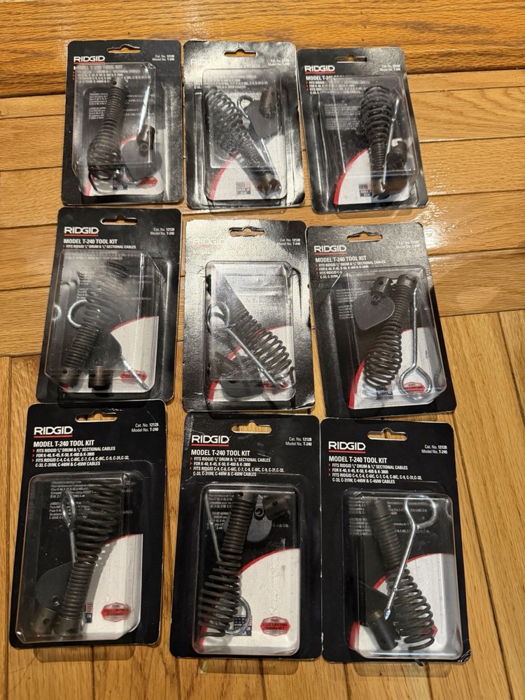 9 RIDGID T-240 TOOL KIT