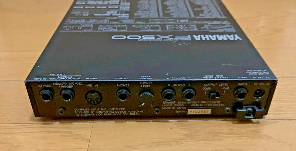 Yamaha FX500 Simul-Effect Processor Made in Japan Rack Effects w/ Adapter Used