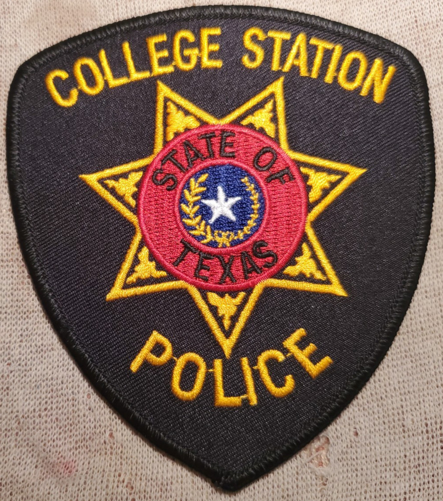 TX College Station Texas Police Shoulder Patch