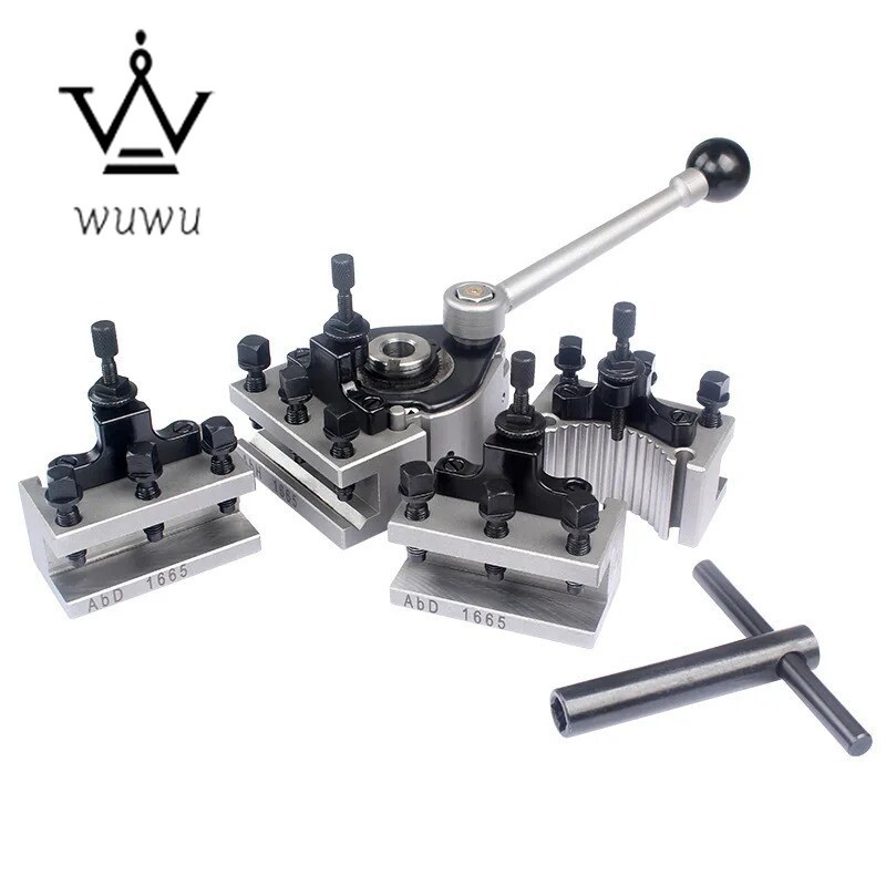 European Style AB Tools Holder Toolpost Set Quick Change Tool Post Lathe Machine