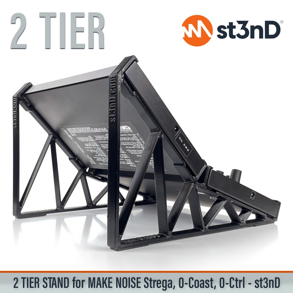 2TIER STAND for MAKE NOISE 0-COAST, 0-CTRL, STREGA - 20° 45°