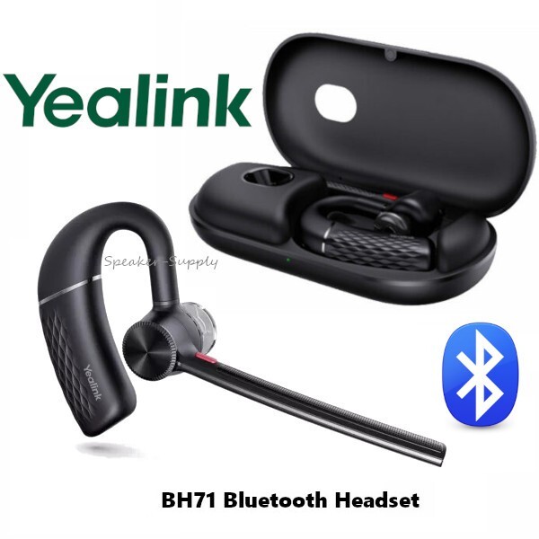 Yealink BH71 Mono Bluetooth Wireless Headset System Ear Hook + Charging Case