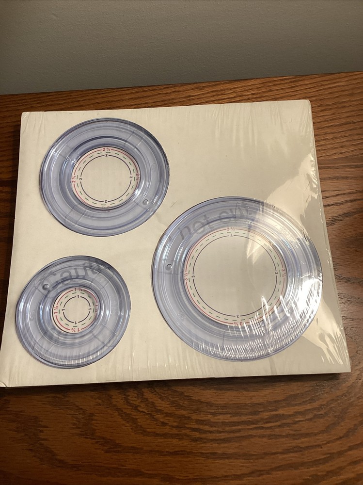 (2) Creative Memories Custom Cutting System Circles & Oval Patterns & templates