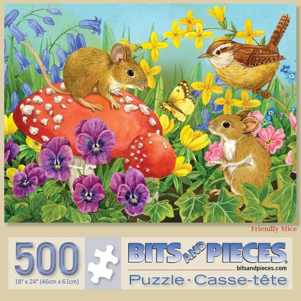 Friendly Mice 500 Piece Puzzle - Jane Maday