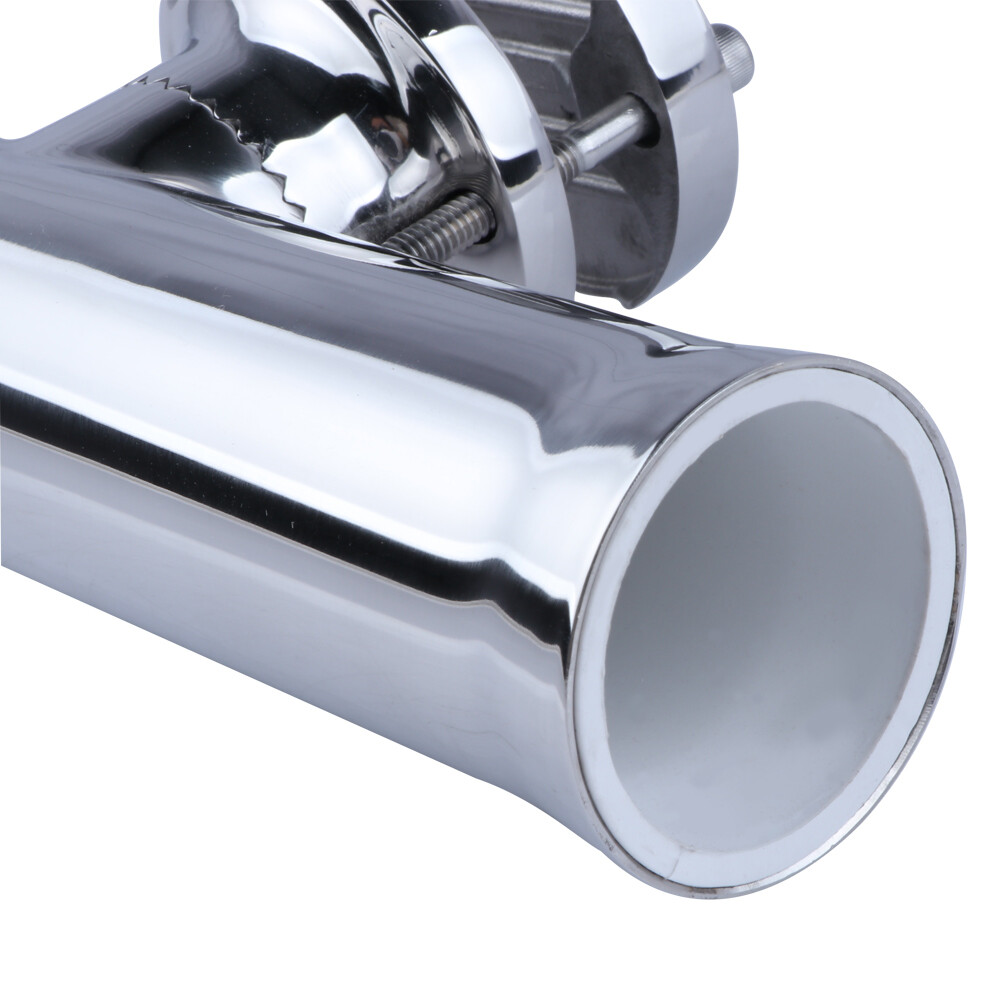 2X Marine 316 Stainless Steel Fishing Rod Holder for Boat 1-1/4"-2" Rail Mount