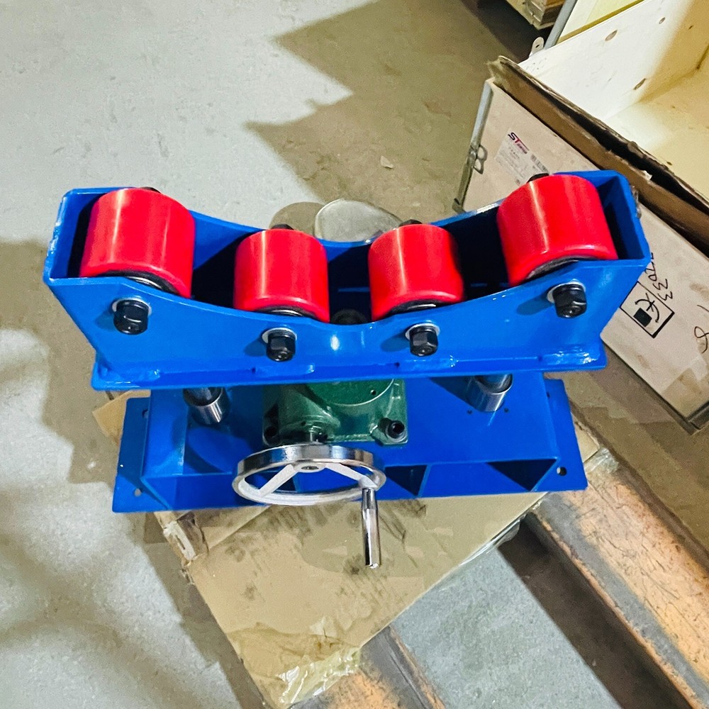 2 PCS 500KG Manual Accurate Rolling Support Frame for Welding Adjustable Height