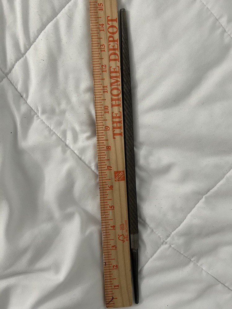 12166 Nicholson 12" Round Second Cut File Single Cut