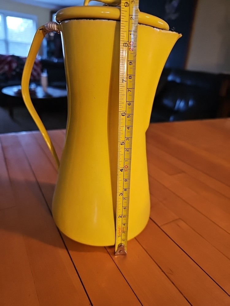 Dansk Kobenstyle Coffee Pot/Percolator Yellow Complete
