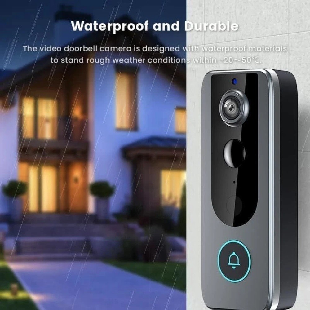 Smart Wireless Video Doorbell for TUYA with Motion Detection and Easy Setup