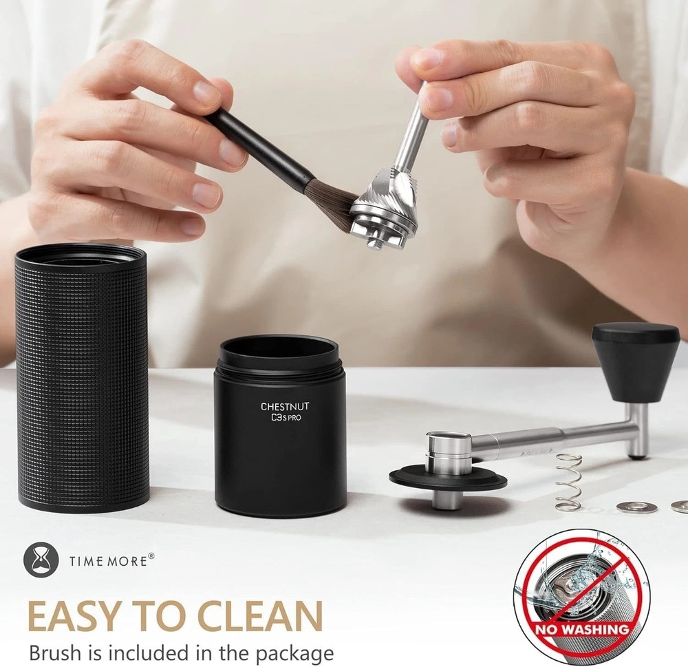 Chestnut C3S PRO Manual Coffee Grinder - Compact with Foldable Handle, Adjust...