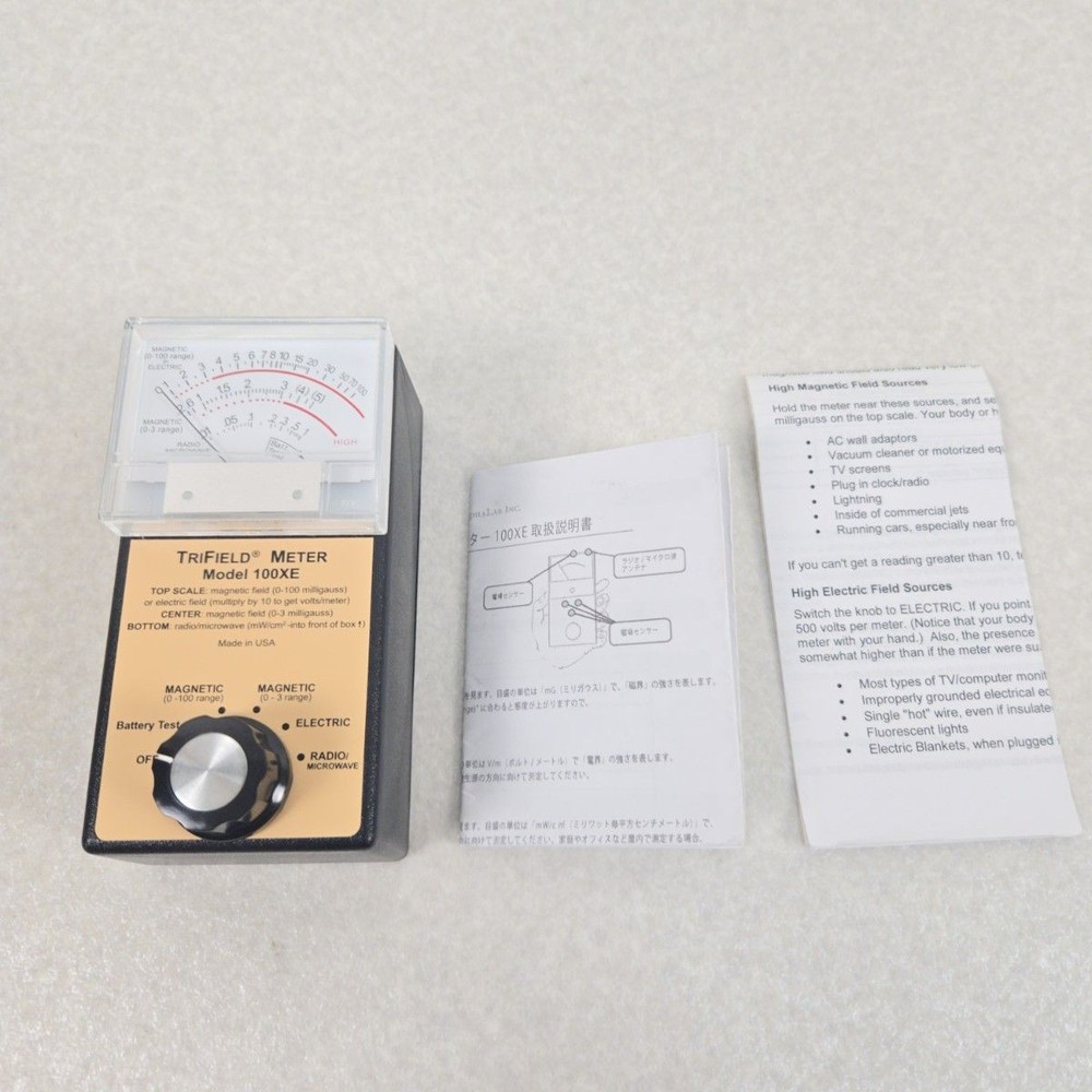 TRIFIELD EMF METER 100XE Electromagnetic wave measuring instrument EMF Tested
