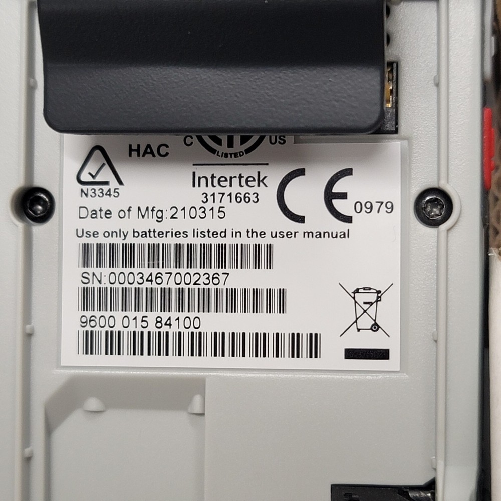 NEC I755s DECT Wireless IP Handset, with battery & reference guide