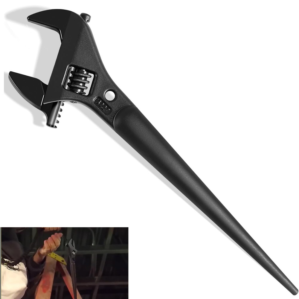 Tools 3227 Extra Wide Adjustable Wrench Construction Spud Wrench