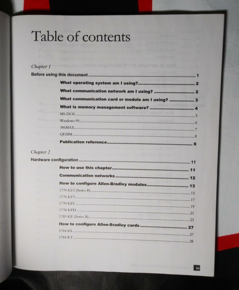 ROCKWELL SOFTWARE 9399-HDWAREREF-JAN00 HARDWARE CONFIGURATION REFERENCE GUIDE