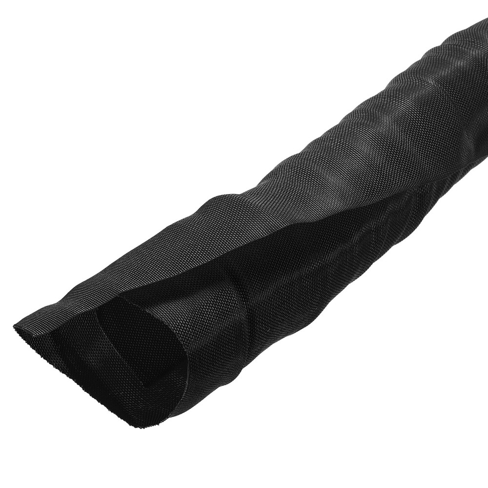 Wire Split Braided Cable Management Sleeve, Black (2" - 20 Feet)