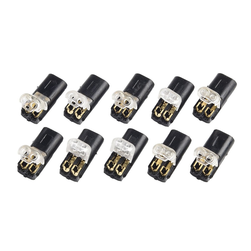 Secure Plug-In Connector Terminal Connection 10pcs Double-wire Reusable