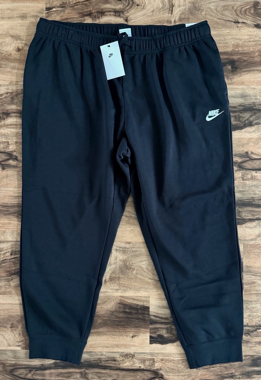 Nike Women's Plus Size Sportswear Club Fleece Joggers Sizes 1X, 2X or 3X Black