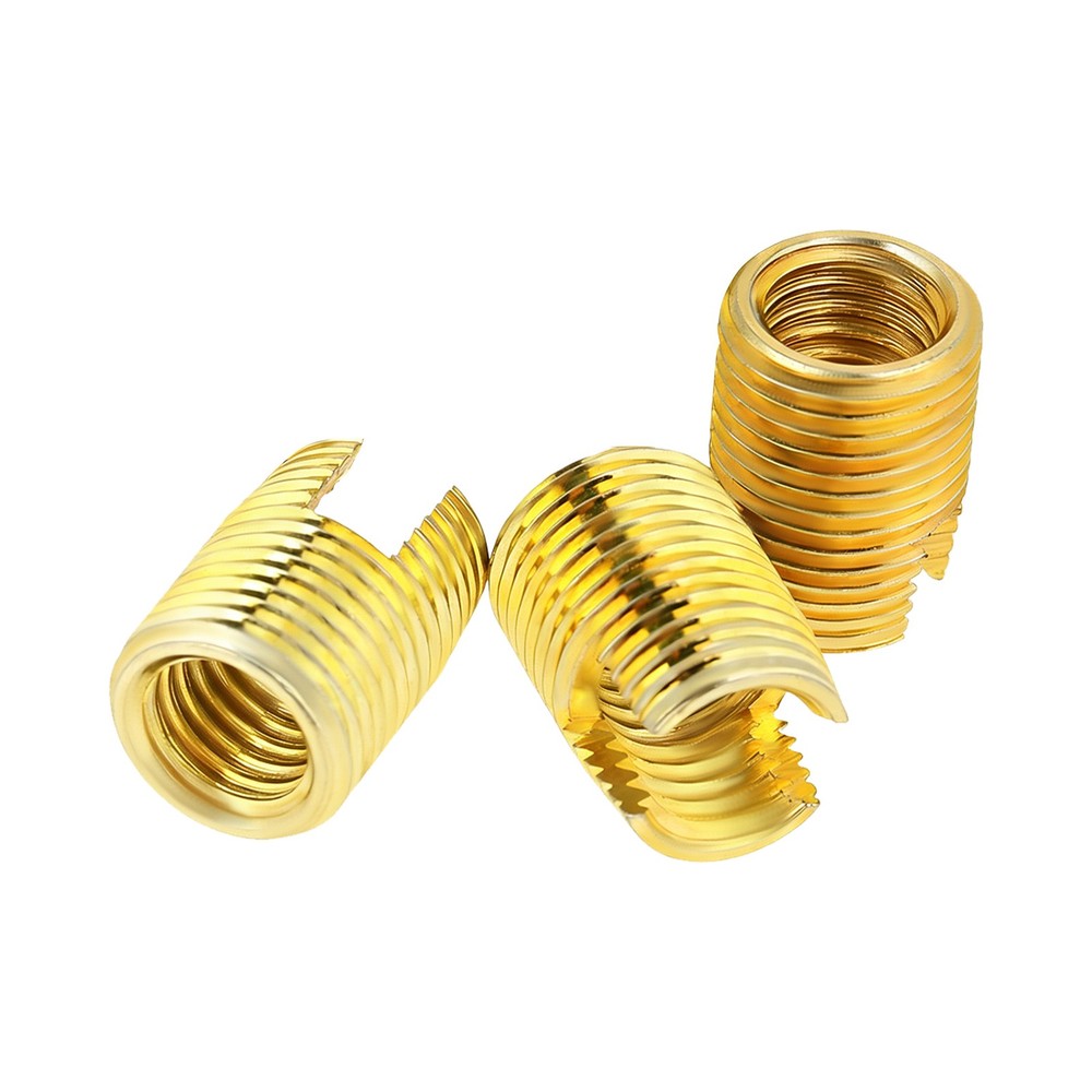 50Pcs Self Tapping Thread Inserts Set, Gold Thread Reinforce Repair Tool