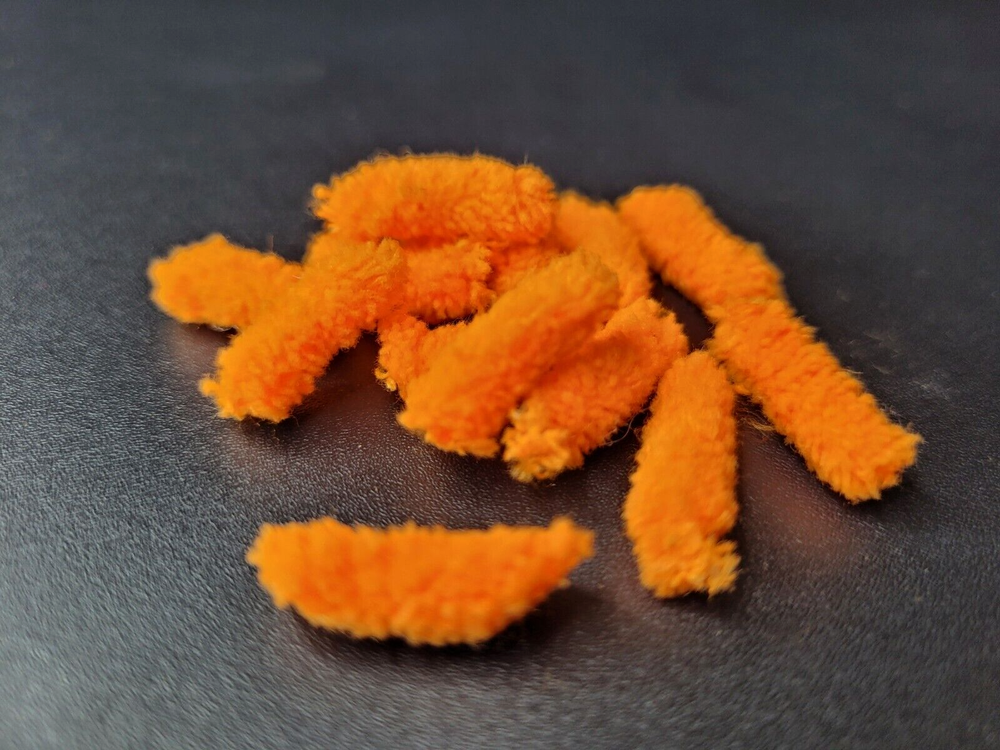 Mop Fly Body Material - FLO. ORANGE - SMALL - Fly Tying Materials - NEW!