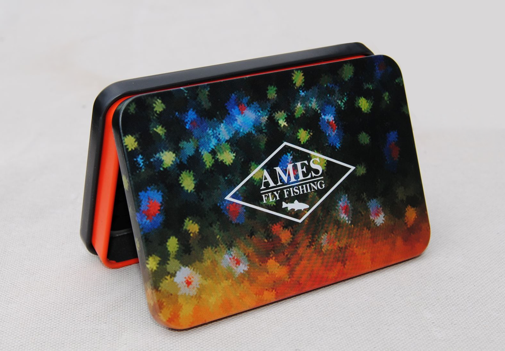 Mini Tin Silicone Fly Fishing Box Brook Trout