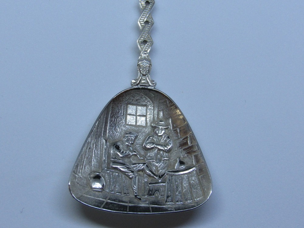 Antique Dutch Silver Gift Tea Scoop .833
