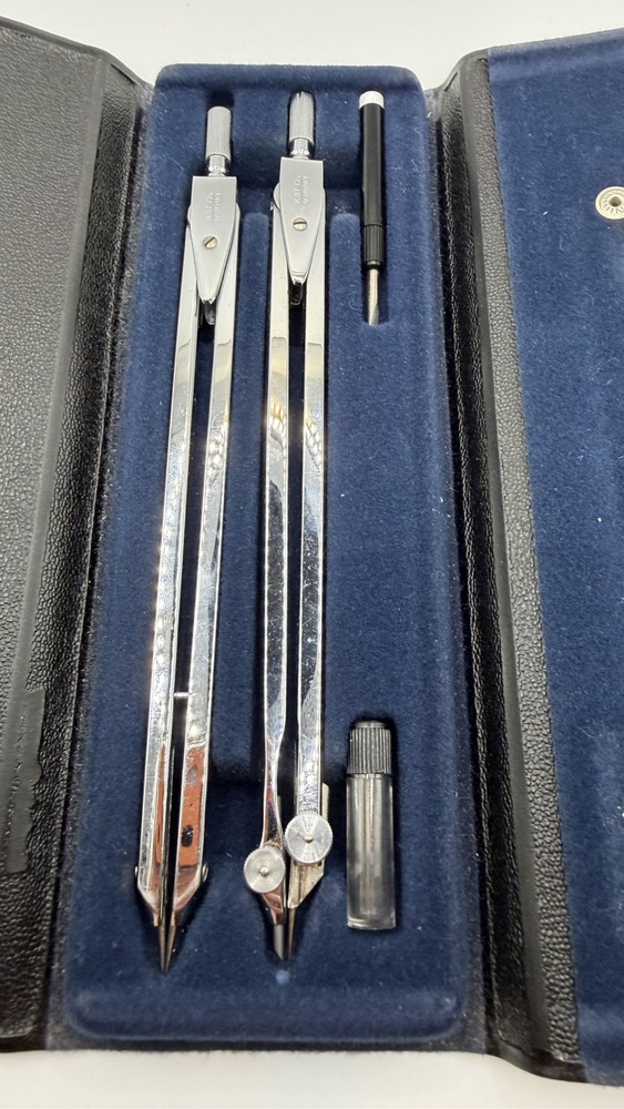 Vtg 1970s Keuffel & Esser Navigators Plotting Instrument Set With Case Germany