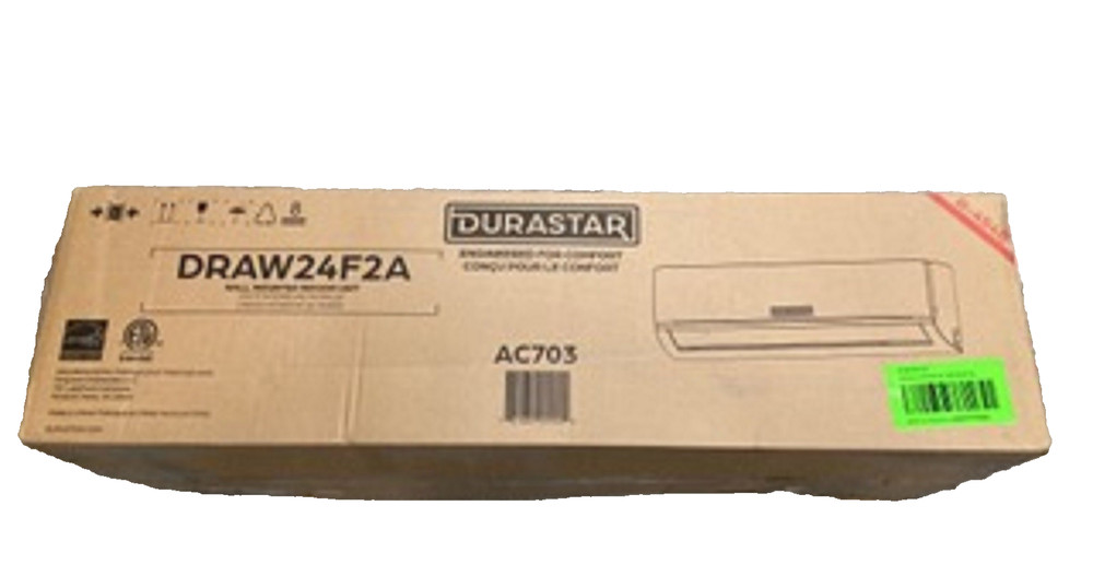 Durastar DRAW24F2A Wall‑Mounted 24,000 BTU Mini‑Split Indoor Unit