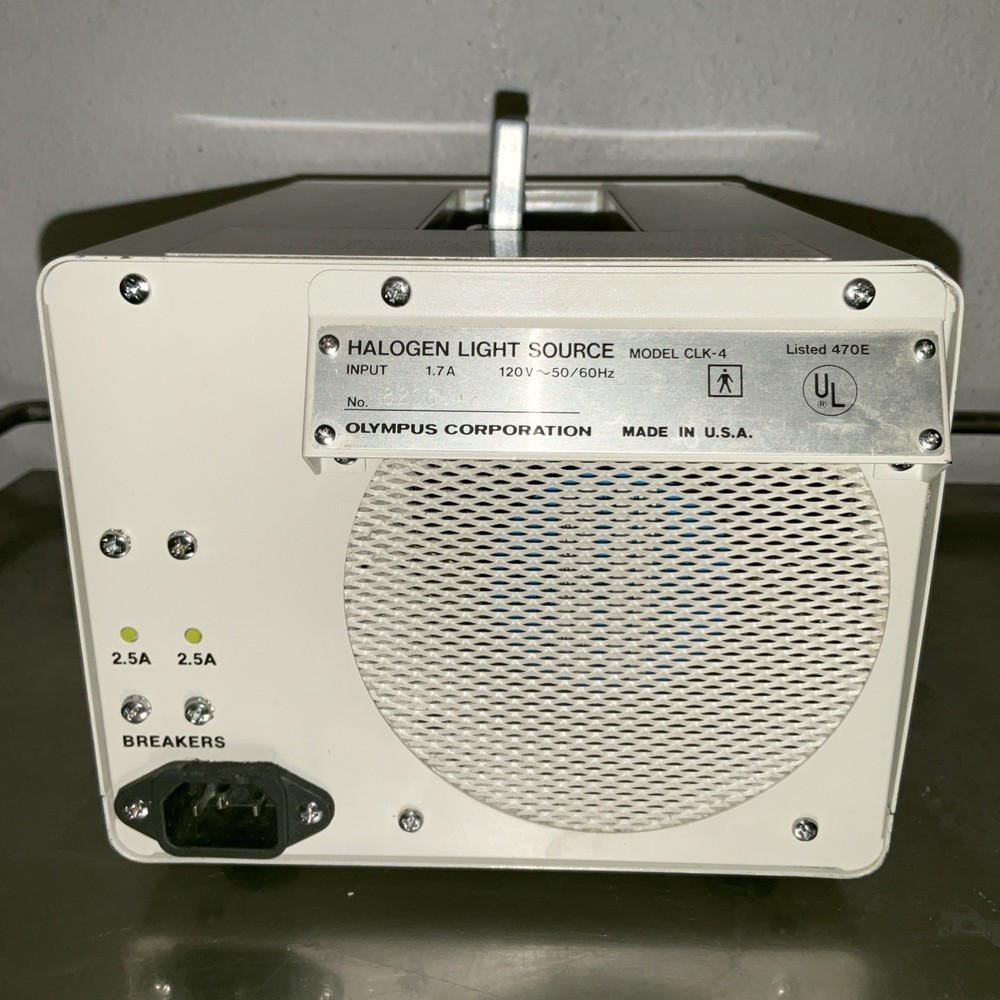 WORKING Olympus CLK-4 Halogen Light Source w/ Lights