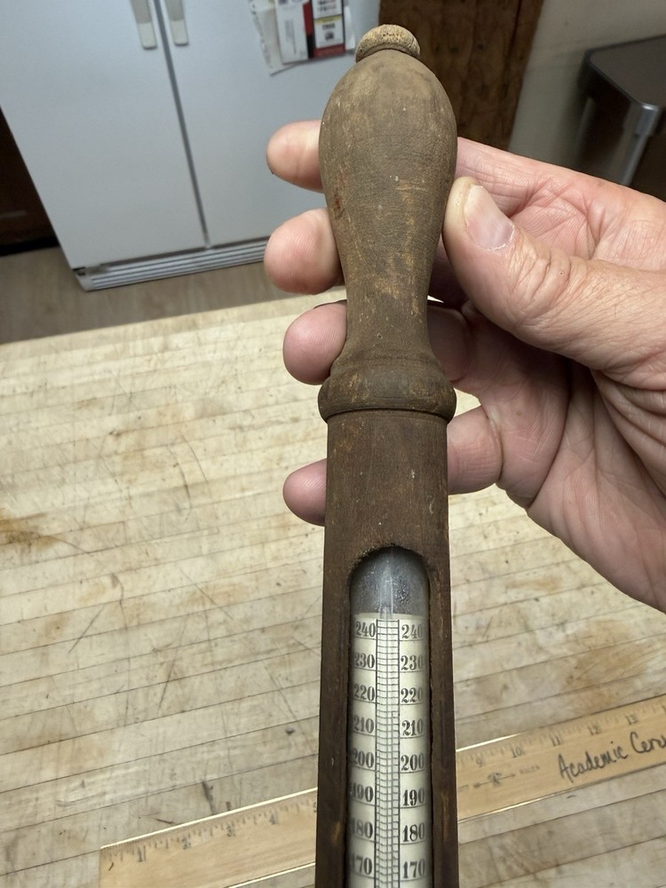 Antique Rare wood Hydrometer