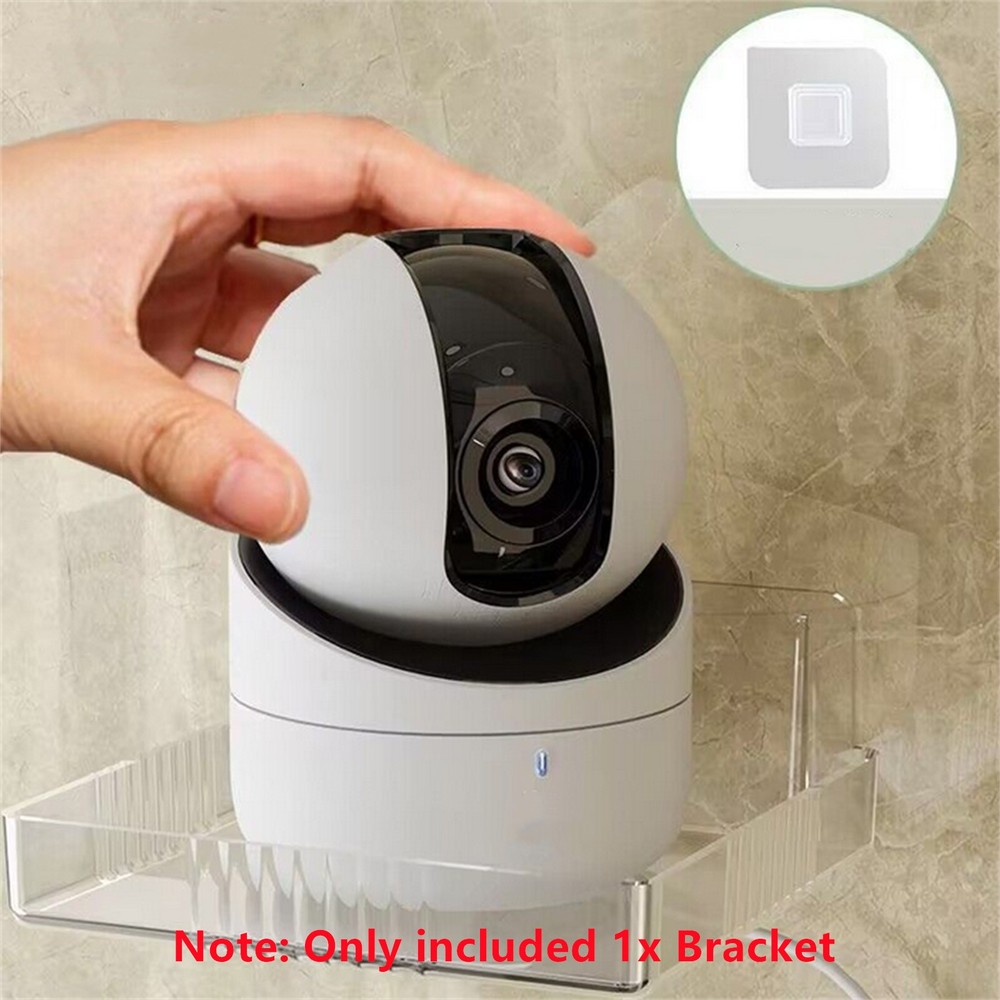 2x Storage Bracket Holder Shock-proof Router Tv Box Wall-mounted Kit Universal