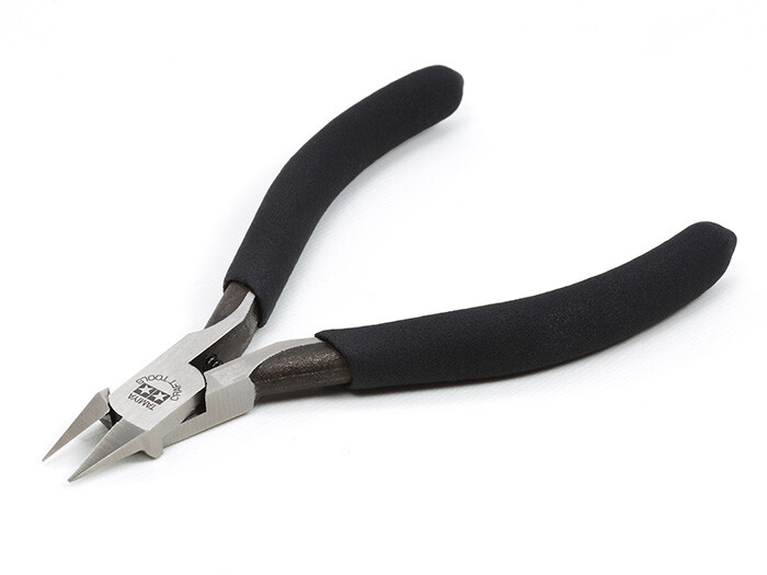 Tamiya Craft Tools Sharp Pointed Side Cutter for Plastic (SLIM JAW) 74123