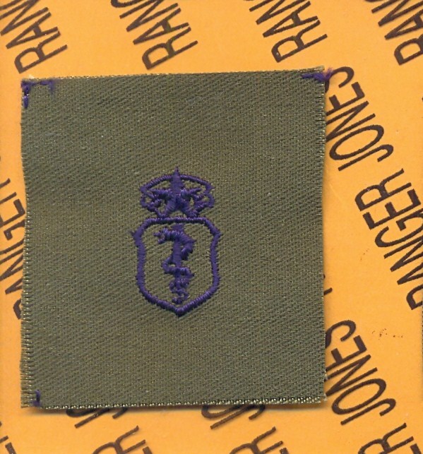 USAF Air Force Physician Master Qualification OD Green & Blue badge patch
