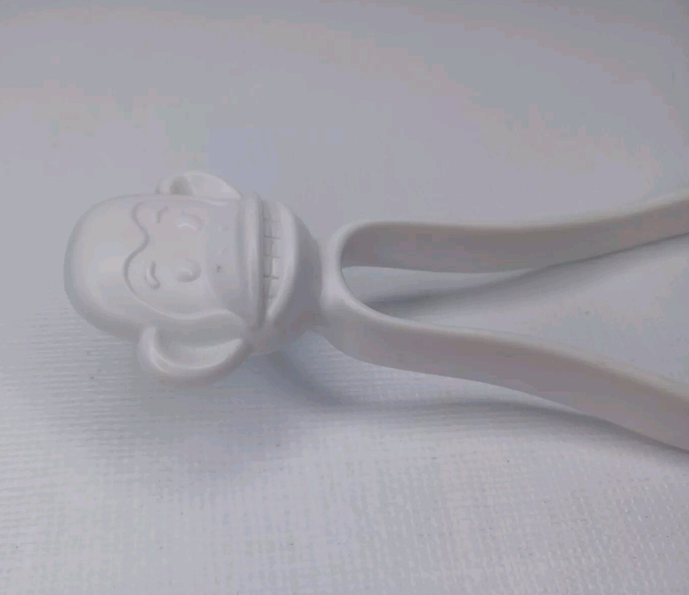 Fred Monkey Hand Cymbals Tong Cymbal Set White Plastic