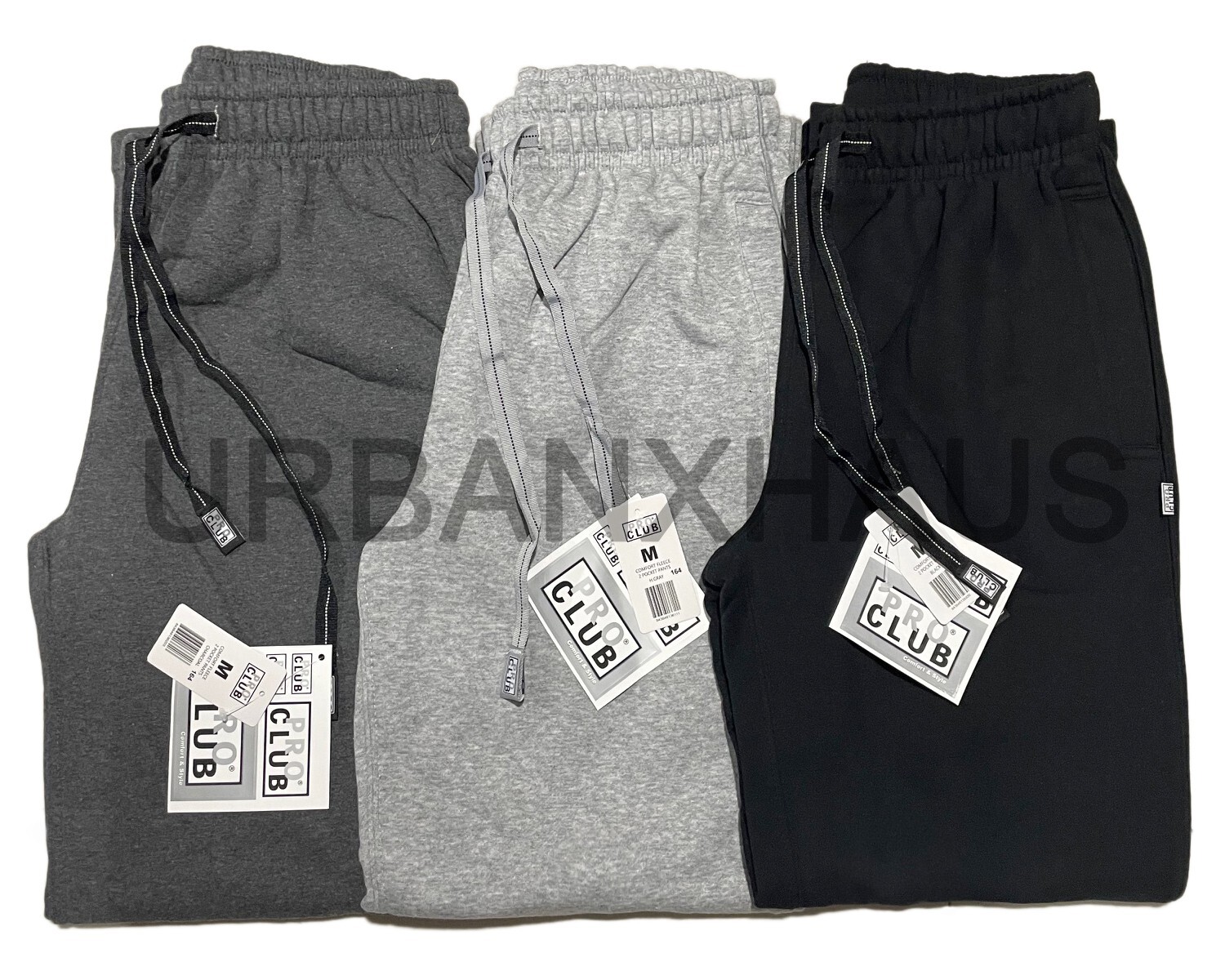 PRO CLUB MEN'S FLEECE COMFORT  SWEATPANTS *4 COLORS S-3XL