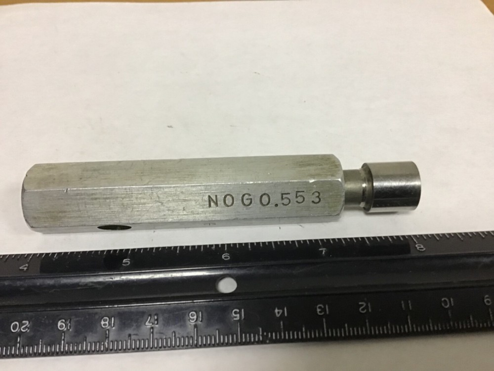 Used .5530” Cylindrical Plug Gauge, Class Y