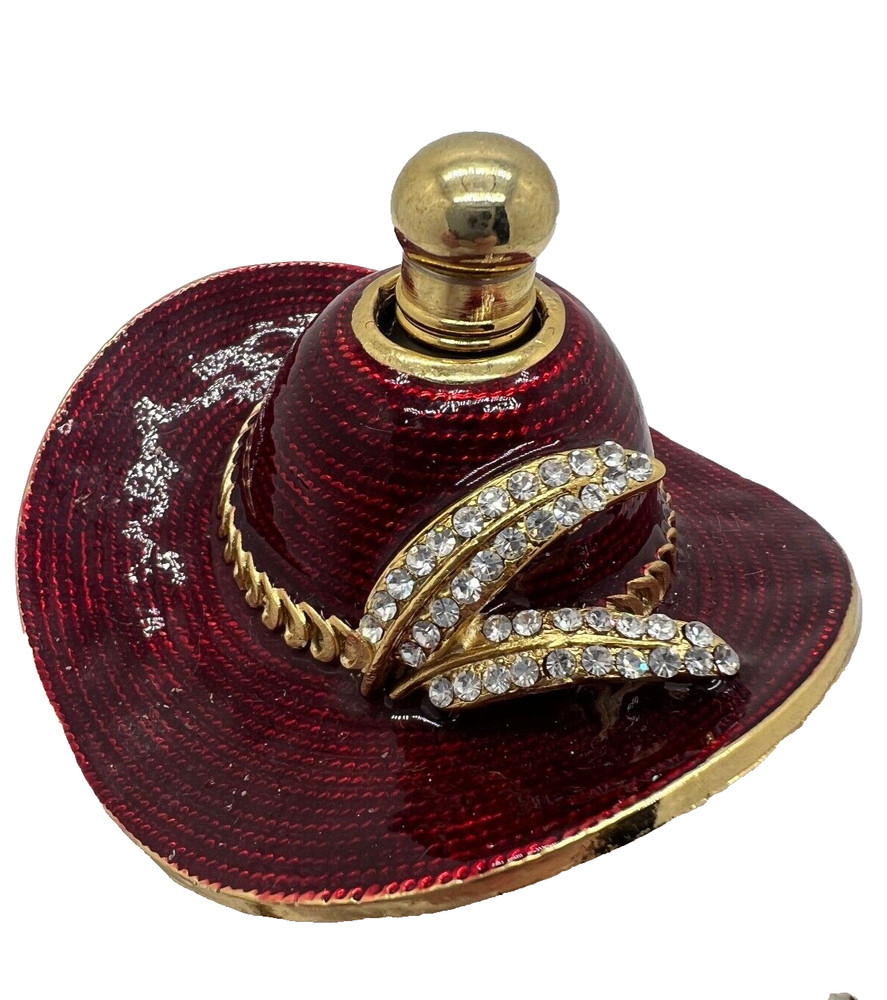 Red Hat Society Cloisonne Perfume Bottles