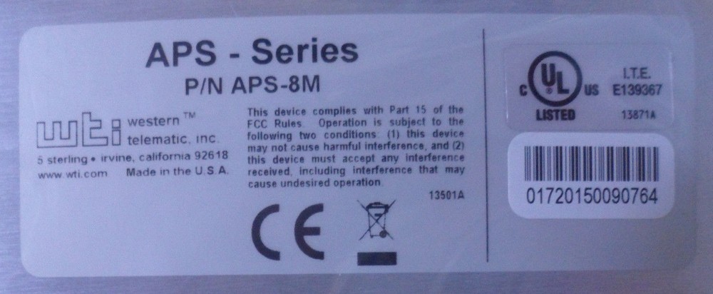 WTI CONSOLE PORT SWITCH APS-8M