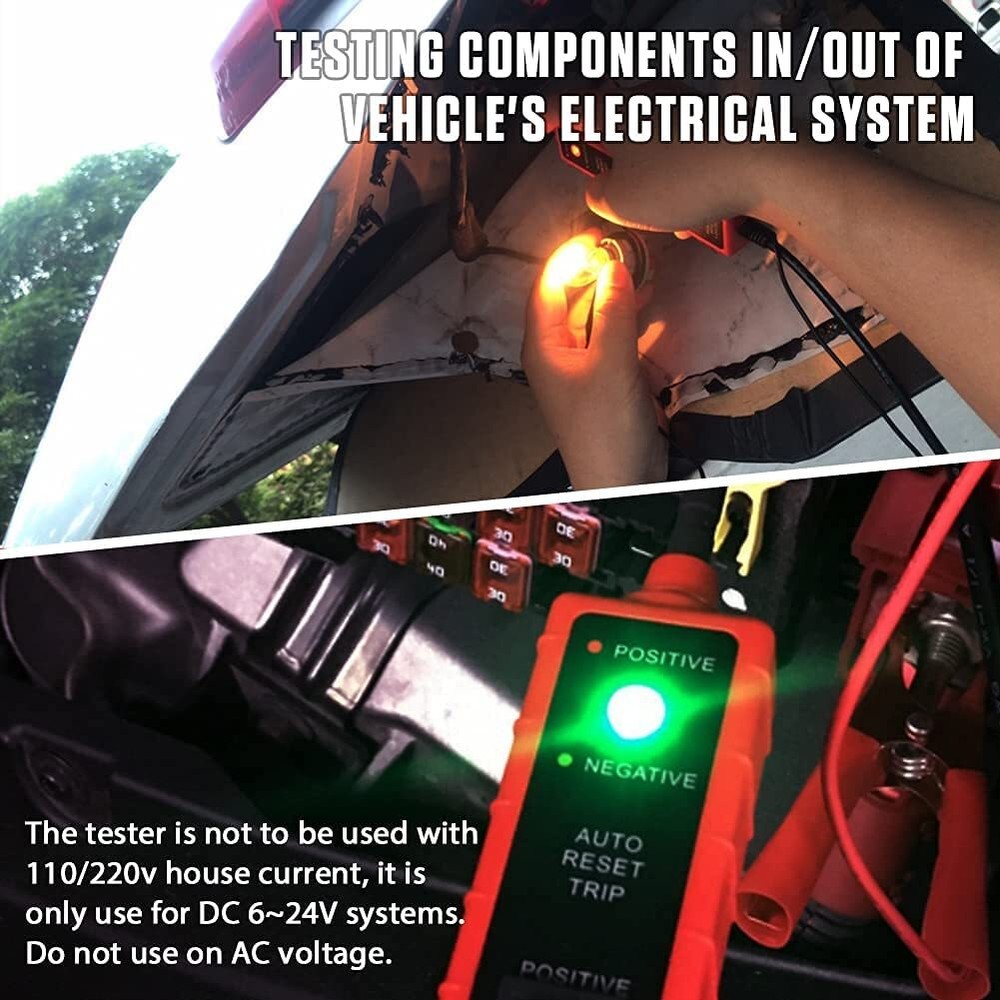 6-24V Digital Car Power Circuit Tester Probe Electrical System Diagnostic Tool