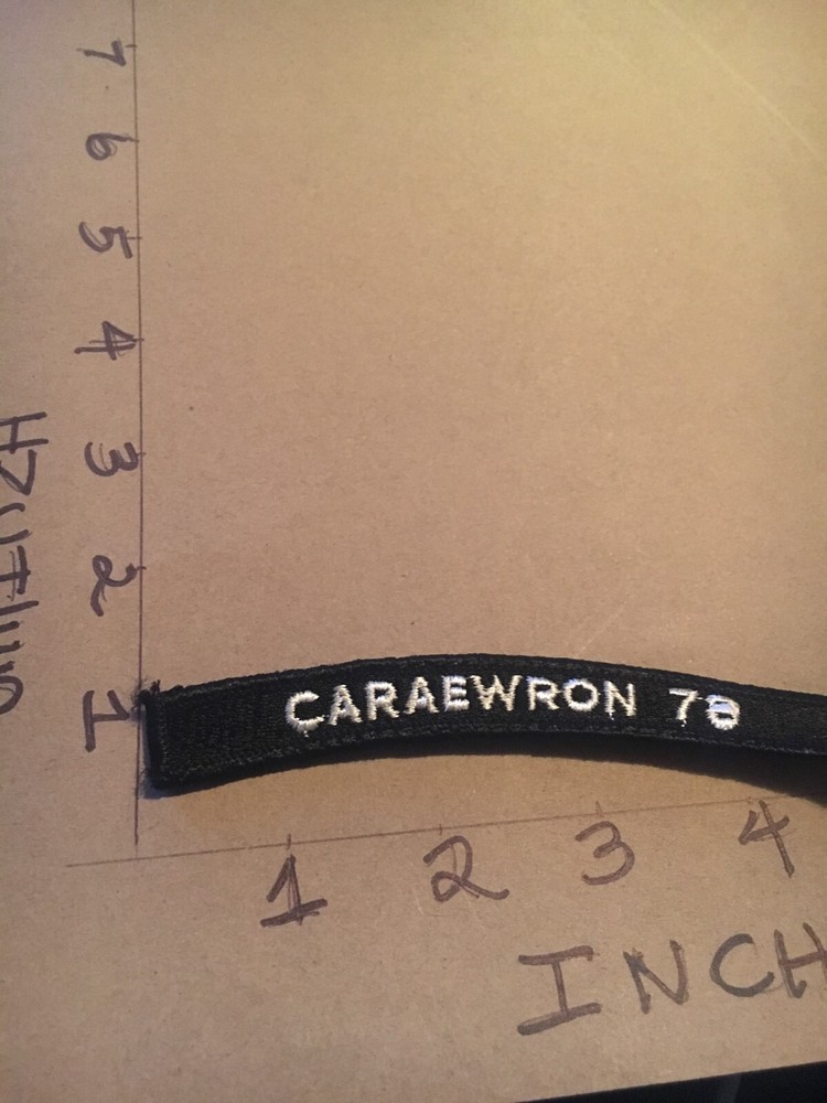 US NAVY SHOULDER STRIP TAB rocker Patch CARAEWRON 78