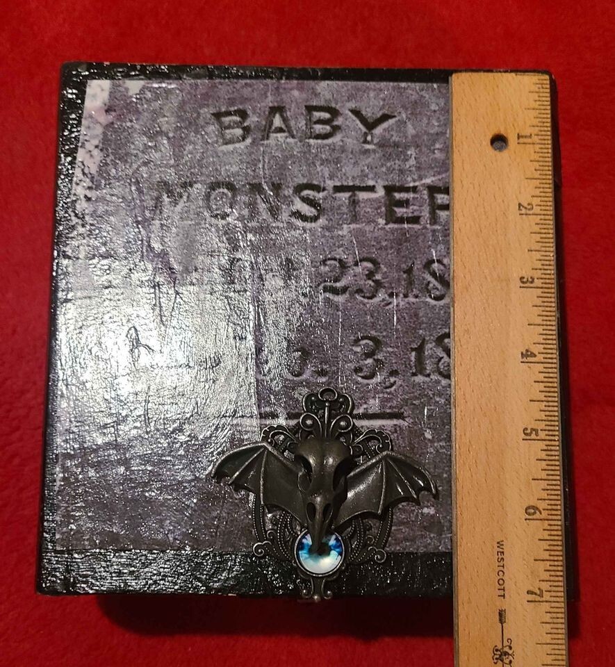 Vintage Boxes, Scrying, Spell, Boxes W/Bat Latch Magic Mentalism Trick