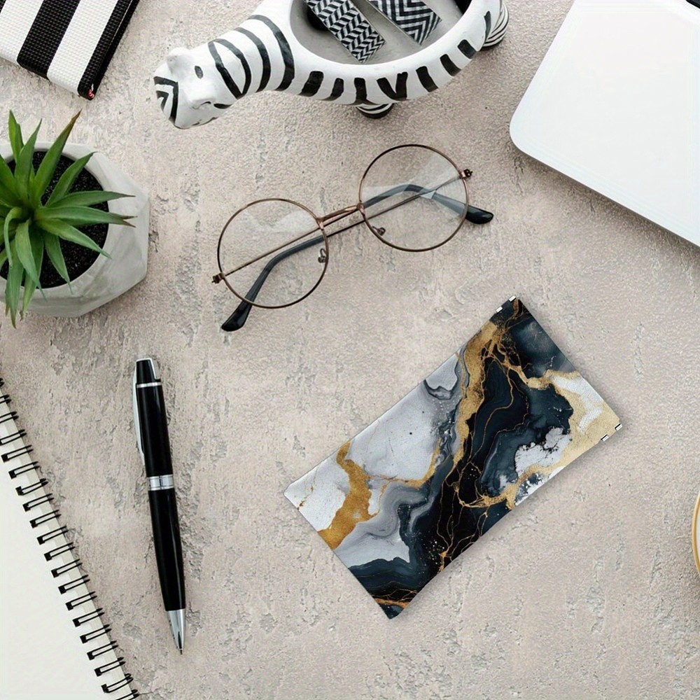 1pc PU Leather Rectangle Eyeglass Cases Eyeglass Sunglasses Protector